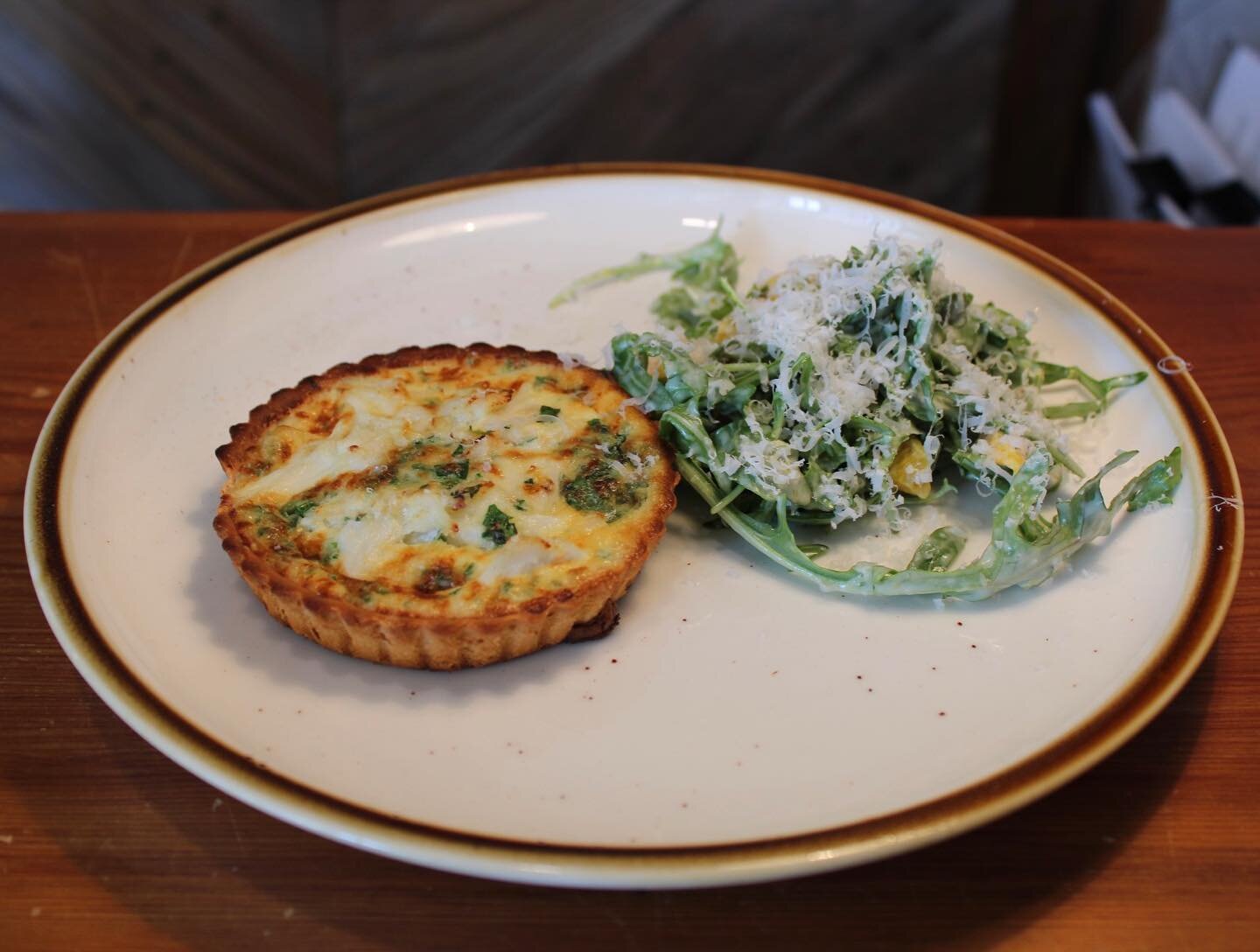 Come have brunch at Relish and enjoy our Crab and Leek Quiche!
