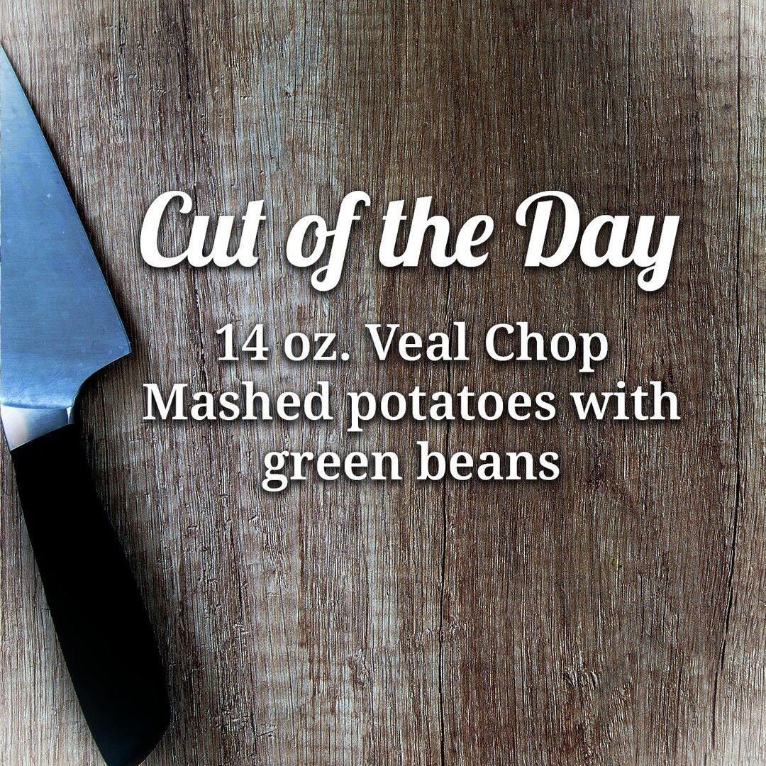 Join us at Relish tonight and try our new Cut of the Day special! 14 oz. Veal Chop with mashed potatoes and green beans.
#cutoftheday #vealchop #dinnerideas